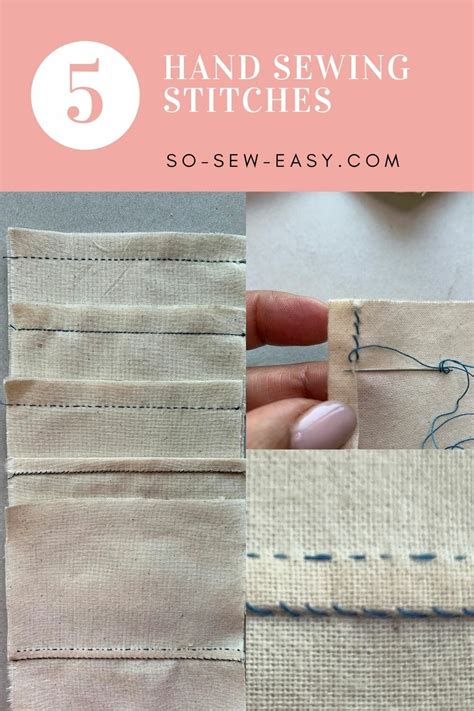 Hand Sewing Stitches For Making Clothes By Hand So Sew Easy Eu