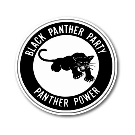 Black Panther Party Sticker Aggravated Youth