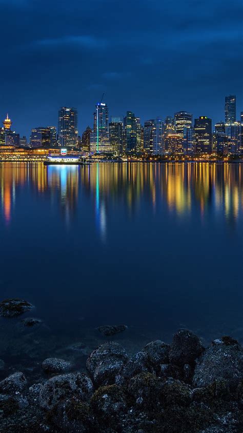 Vancouver Night Cityscape 4k Wallpapers Hd Wallpapers Id 29339