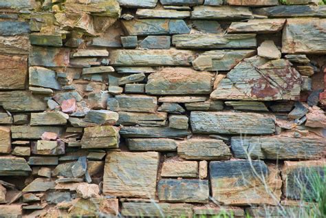 Old Stone Wall Stock Background Texture