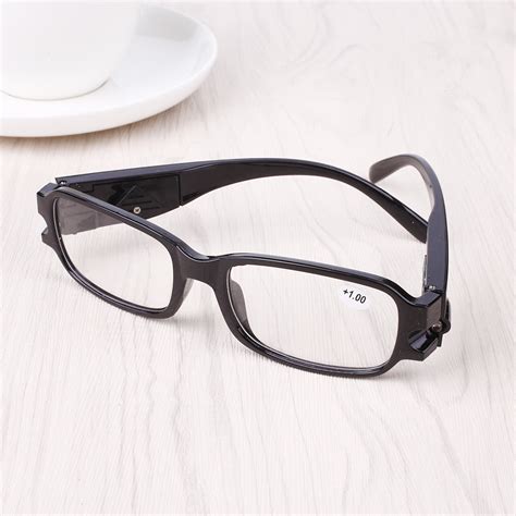 unisex rimmed reading eye glasses eyeglasses spectacal with led light new ebay