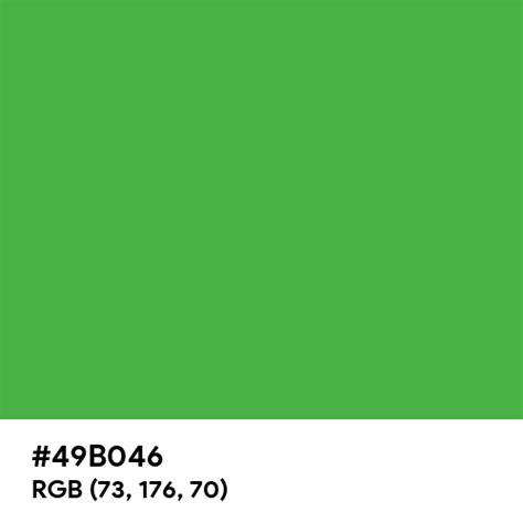 49b046 Color Name Is American Green
