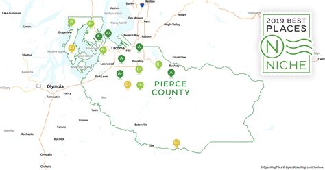 Pierce County Zip Code Map Map