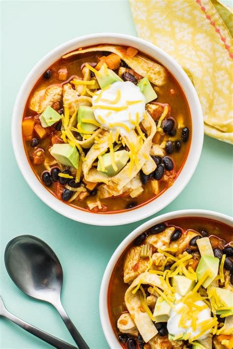 Two Serving Slow Cooker Chicken Tortilla Soup | Recipe ...