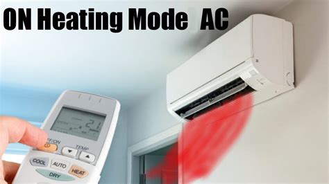 Air Conditioner On Cooling To Heating With Remote Mode Change Youtube