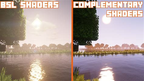 Bsl Shaders Vs Complementary Shaders Shader Comparison Youtube