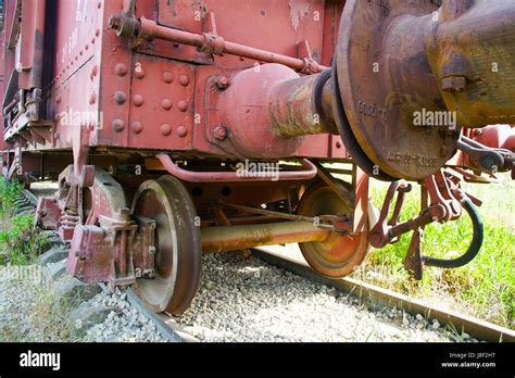 Abandoned Train Carriage In A Disused Railway Yard Stock Photo Alamy