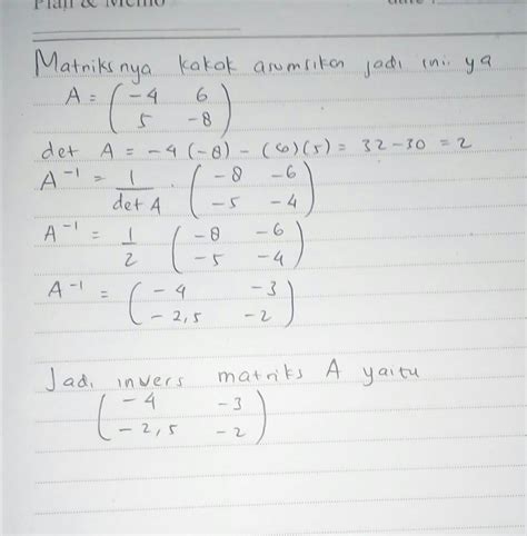 Yuk Mojok Contoh Soal Determinan Matriks Ordo X Dan Jawabannya