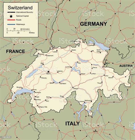 Vetores De Mapa Da Suíça E Mais Imagens De Mapa Mapa Alpes Europeus Suíça Istock