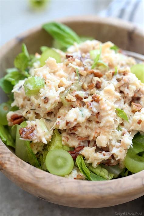 Pecan Chicken Salad Delightful Mom Food Simply Healthy Gluten Free