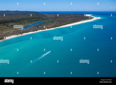 Aerial View Of Moreton Island Brisbane Australia Stock Photo Alamy