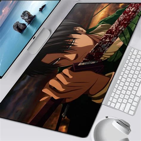 Attack On Titan Mouse Pad Eren Yeager Mouse Pad Wrist Rest Etsy