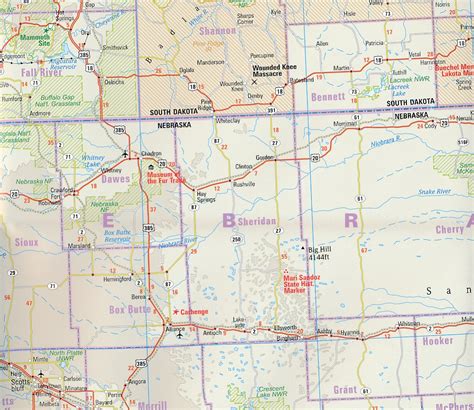 Wegenkaart Landkaart 02 Usa Noord Idaho Montana Wyoming
