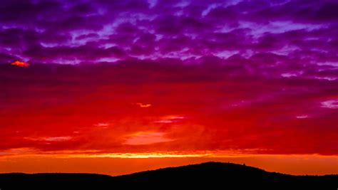 Red Sunset Sky Time Lapse Stock Footage Video 100