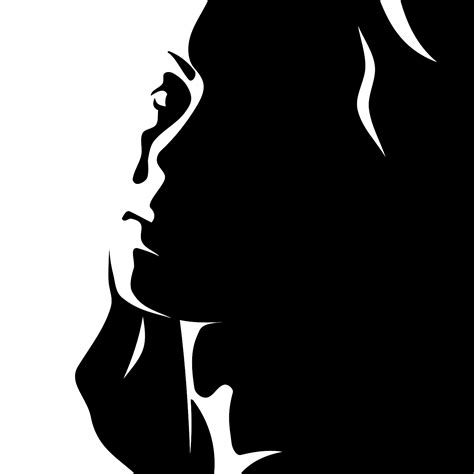 Silhouette Face Woman At Getdrawings Free Download