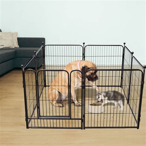 Dog Pen Indoor 40 Inches Tall Dog Fence Playpens Exercise Pen For