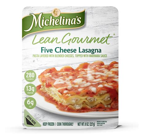Lean Gourmet Five Cheese Lasagna Michelinas Frozen Entrees