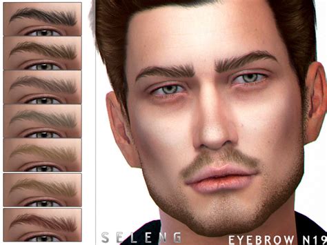 Sims 4 Cc Custom Content Male Female Eyebrows Seleng S Eyebrow