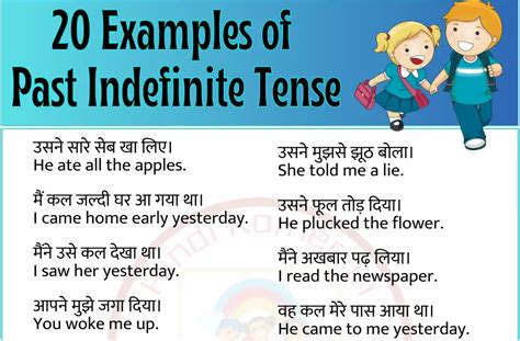 20 Past Indefinite Tense Examples In Hindi HinDi KorNer