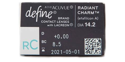 1 Day Acuvue Define Radiant Charm Daily Wear Contact Lenses Clear4vision