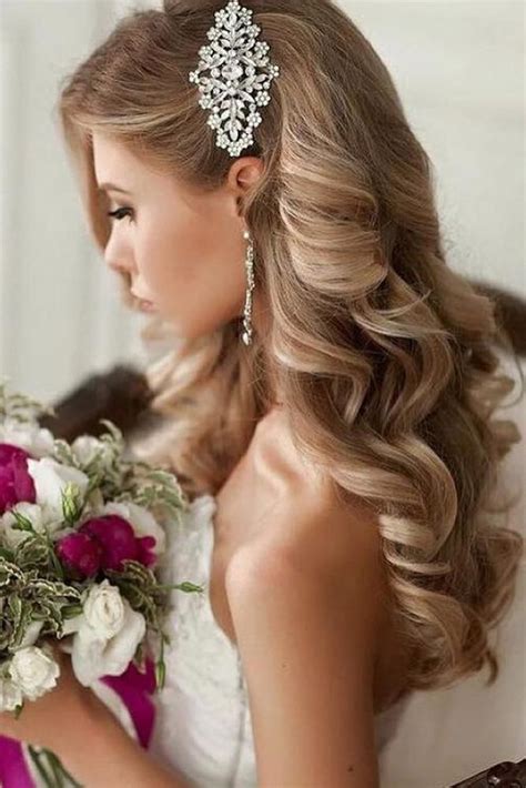 Wedding Hairstyles With Hair Down Wedding Hairstyles Down Curly Long
