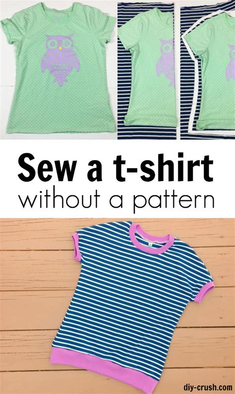 How To Sew A T Shirt Without A Pattern Diy Crush