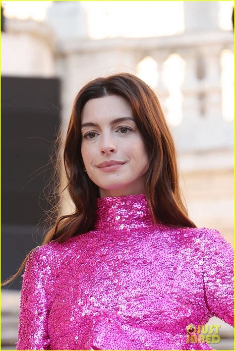 Oscar Winners Anne Hathaway And Ariana Debose Are Perfectly Pink At Valentino Show In Rome Photo