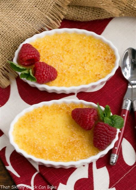 Creme brulee is one of those desserts that most people only have in restaurants because they don't know that it's actually a very simple dessert to make at home. Classic Crème Brûlée - That Skinny Chick Can Bake
