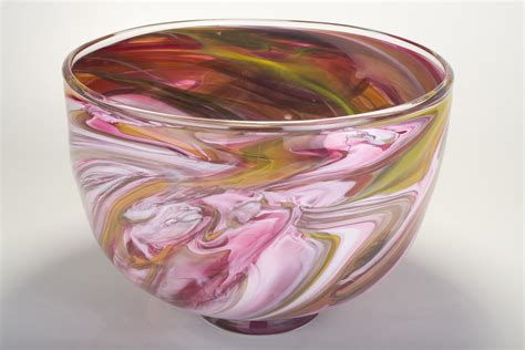 Big Marble Bowl By Bryan Goldenberg Art Glass Bowl Artful Home