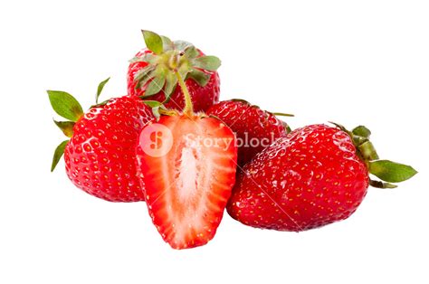 Strawberries Isolated Royalty Free Stock Image Storyblocks