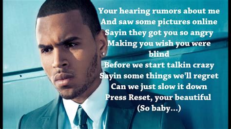Chris Brown Dont Judge Me Lyrics Youtube