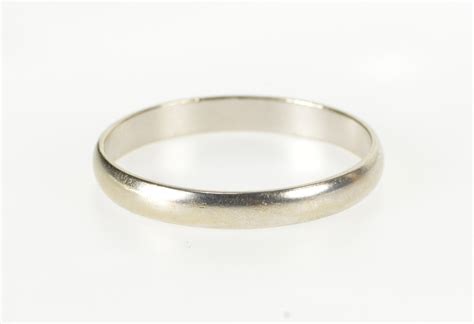10k 30mm Mens Simple Classic Wedding Band White Gold Ring Size 11 888888940 131120191216441803862 