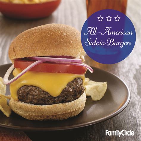 All American Serloin Burger Burger Grill July4th Sirloin Burger