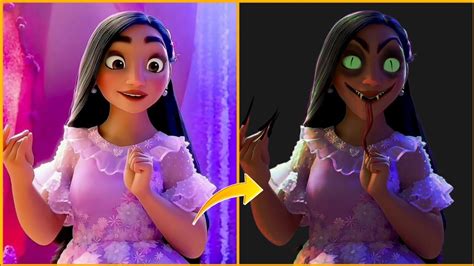 Disney Encanto Characters Horror Transformation Creepy Cartoon Halloween 🎃😱 Youtube