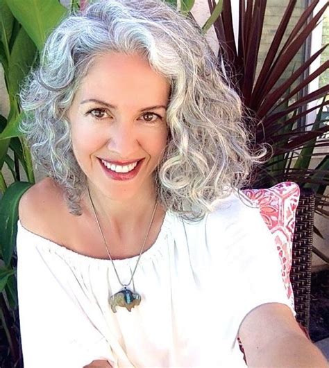 Curly Grey Hairstyles Attractive Best 25 Curly Gray Hair Ideas On