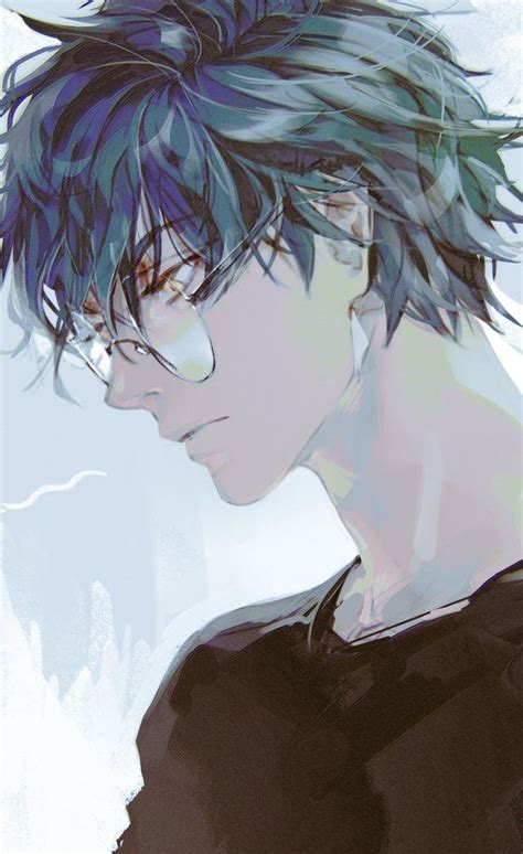 Pin By Orsolya Hárnási On Aesthetic Anime Drawings Boy Blue Hair