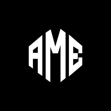 Design De Logotipo De Letra Ame Com Forma De Polígono Ame Polígono E