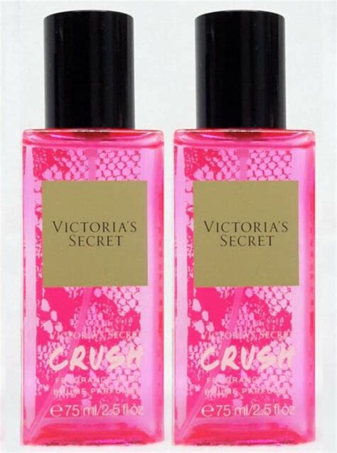 2 Victorias Secret Crush Fragrance Mist Body Spray Splash 25 Oz Ebay