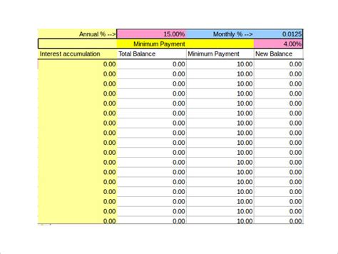 Free 9 Sample Credit Card Payment Calculator Templates In Excel