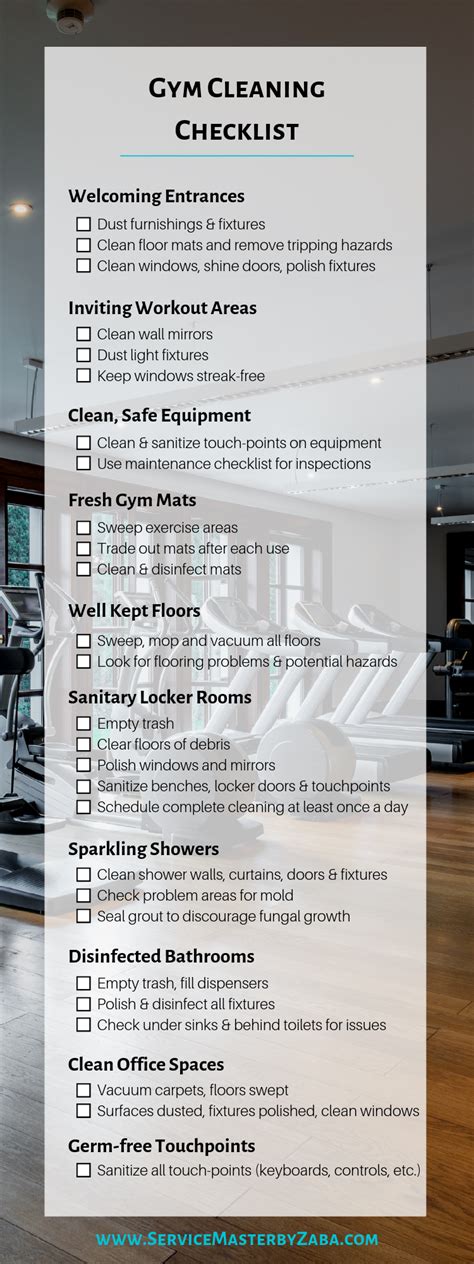 Gym Cleaning Checklist 10 Things That Keep Membership Strong