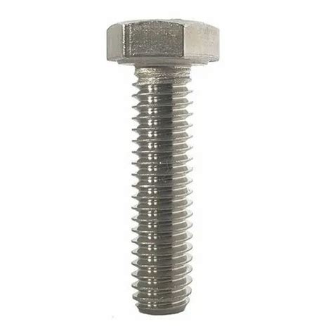 silver stainless steel hex bolt material grade ss304 size 3inch at rs 70 kg in rajkot