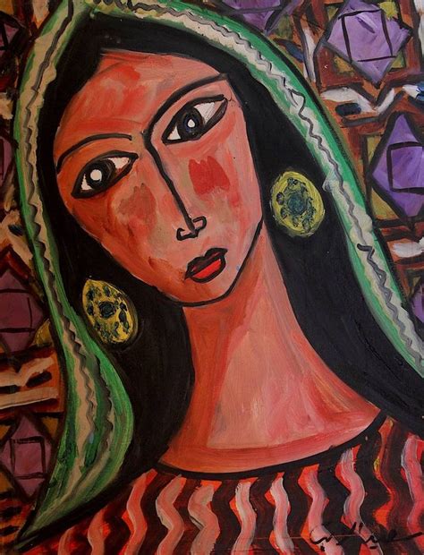 Original Women Painting By Said Elatab Abstract Expressionism Art On Canvas Arab Woman