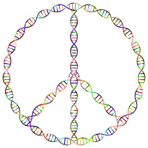 Chromatic Dna Helix Peace Sign Clip Art Image Clipsafari