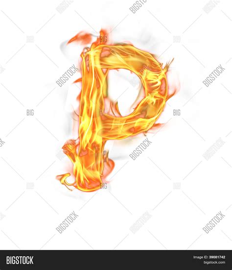 Fire Letter P Image And Photo Free Trial Bigstock