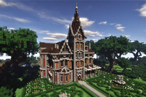 Minecraft Victorian Mansion Blueprints