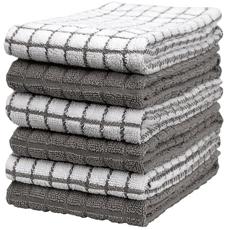 Premium Kitchen Towels 16 X 28 6 Pack Large Cotton Kitchen Hand