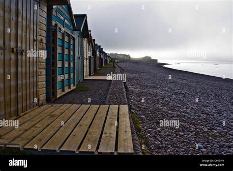 Beach Huts In Budleigh Salterton East Devon Stock Photo Alamy