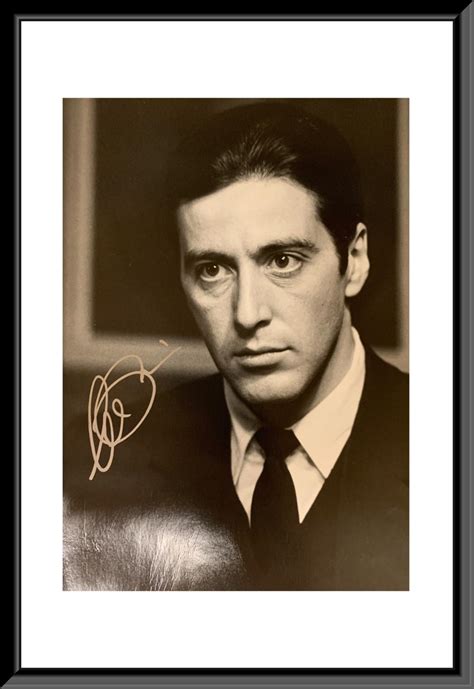 Sold Price Al Pacino Signed Photo Framed February 6 0120 900 Am Pst