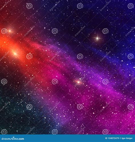 Abstract Background Texture Of Distant Star Space And Multicolored