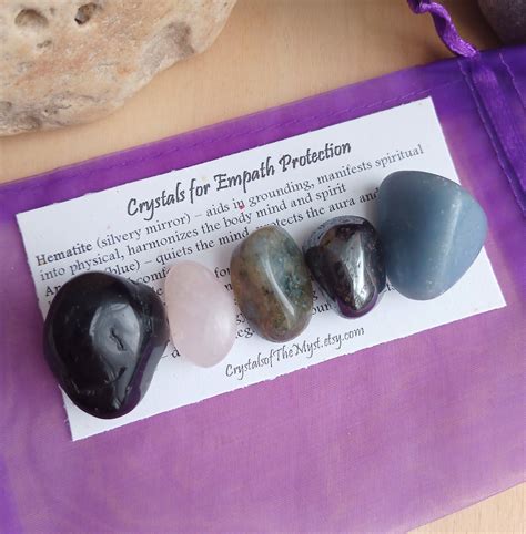 Crystals For Empath Protection Crystal Set For Empaths Rose Etsy